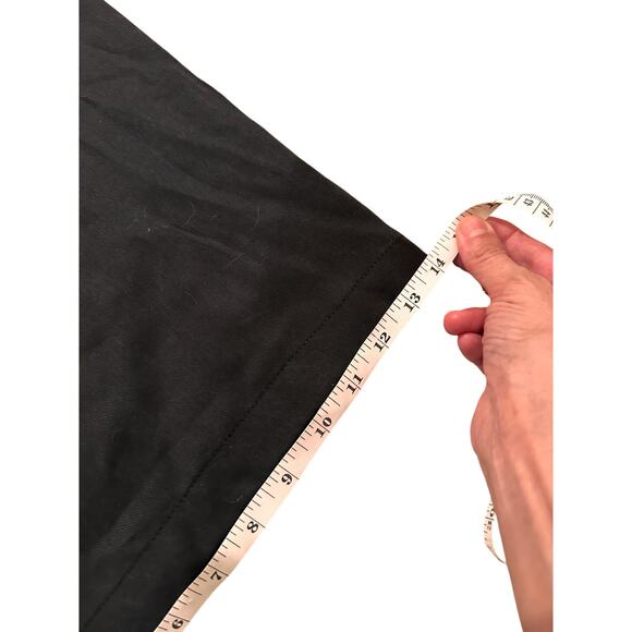 Reformation Relaxed Fit High Rise Flat Front Wide Leg Pants Black, size 2 - Picture 9 of 11